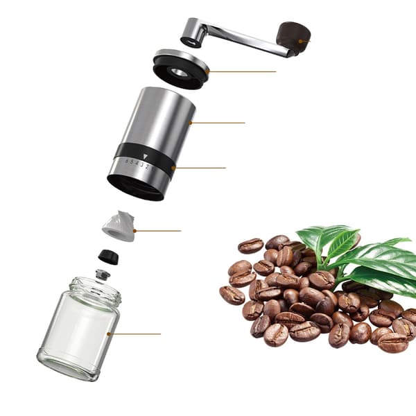 K4 Manuel Kaffebønnekværn - Rustfrit Stål & Keramik