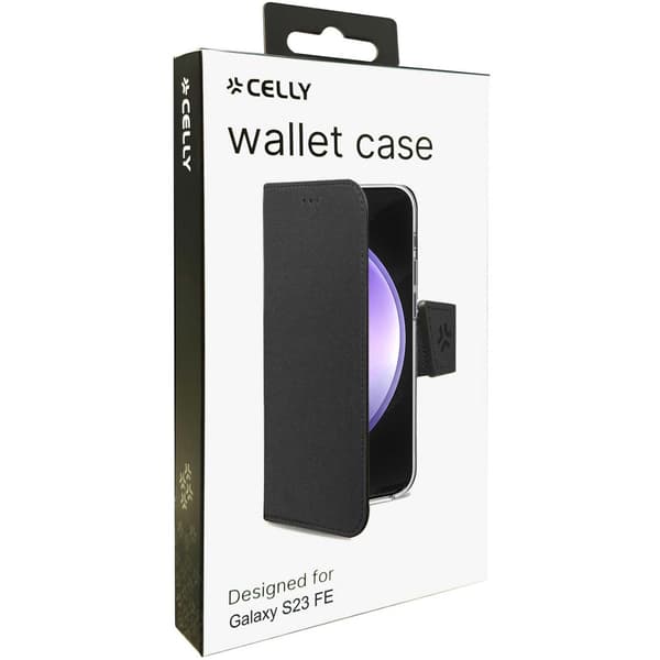 Wally Wallet Case Galaxy S23 FE Svart