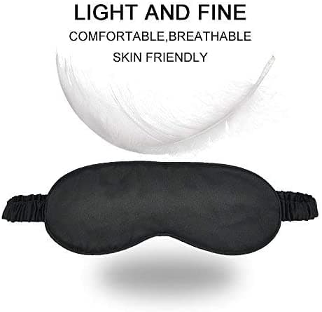 Sovemaske av silke Black