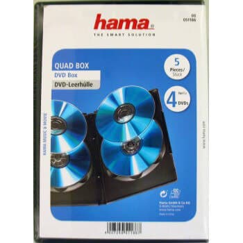 DVD-boks 4 stk plater 5pk