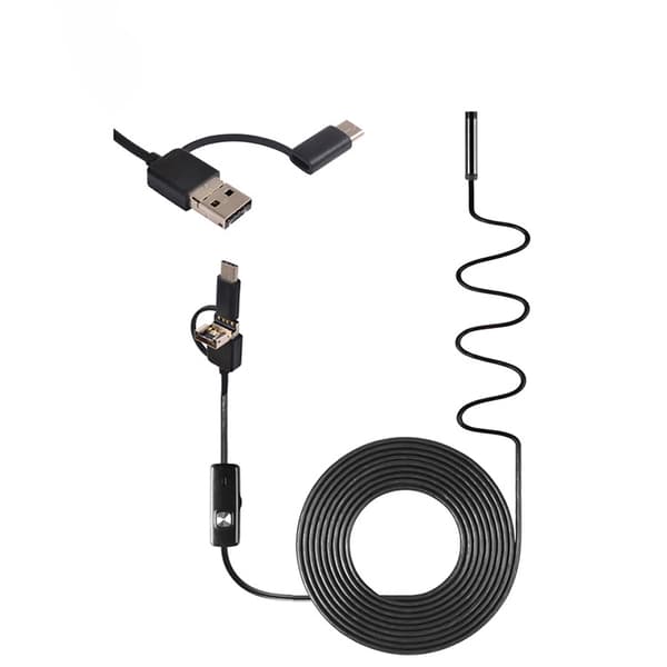 Inspeksjonskamera med USB/USB-C Black