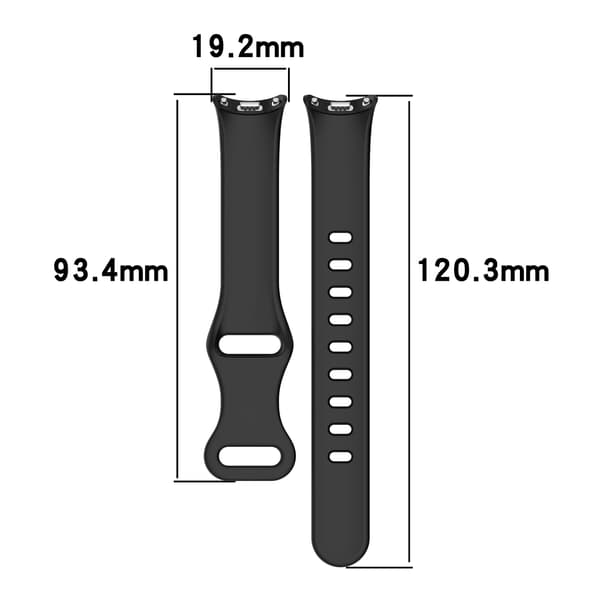 Silikone urrem til Xiaomi Mi Band 9/8 Black