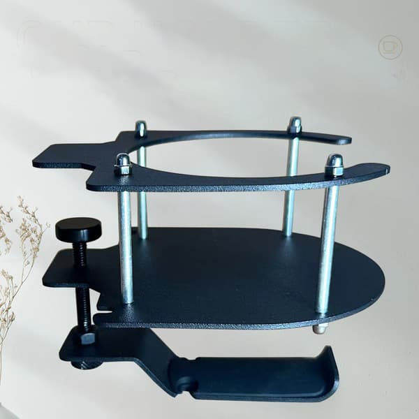 Hodesettstativ med koppholder - Svart