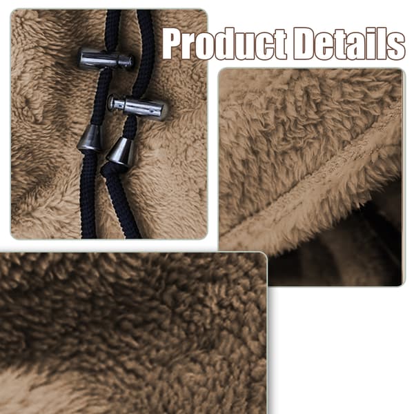 Balaclava vinter ansigts- og halsmaske DarkBrown