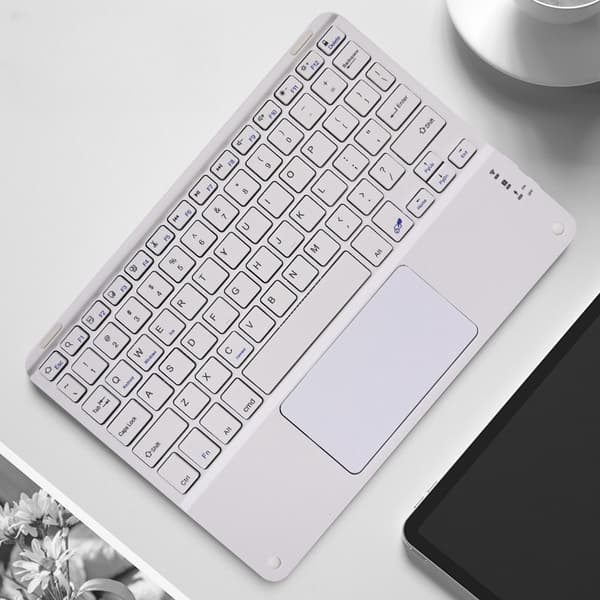 Trådløst touchpad-tastatur til tablets White L