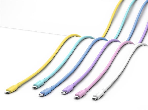 USB-C™-silikonikaapeli, 1,5 m, violetti