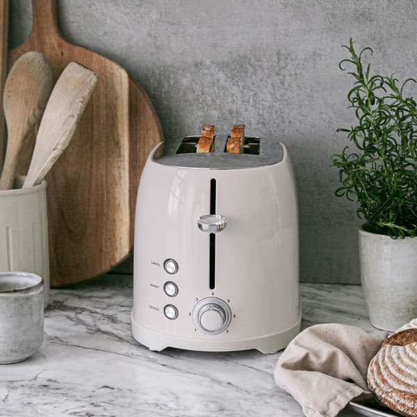 Leivänpaahdin 2 viipaletta 800W BR610 Creme White -sarja