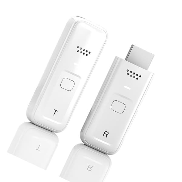 Trådløst HDMI Video Transmitter og Receiver Kit, 1080P Plug & Play White