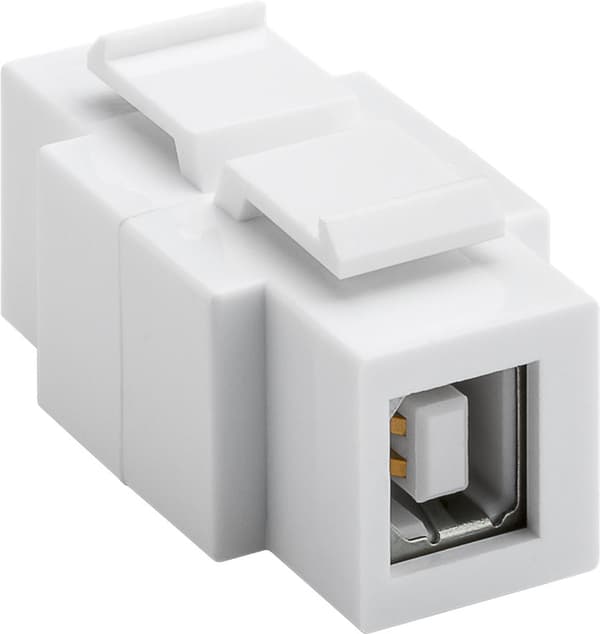 Keystone-modul, USB, kan monteras i båda ändar