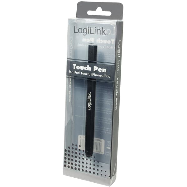 Touchscreen-stylus. Lavet af aluminium. Sort