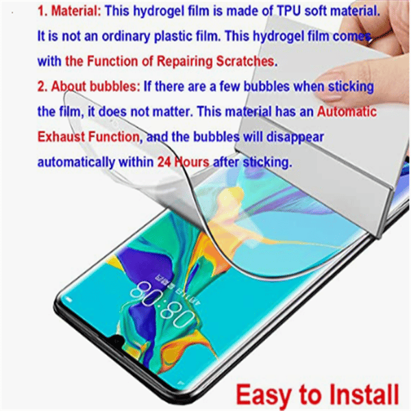 Hydrogel skjermbeskytter Transparent Huawei P30 Pro