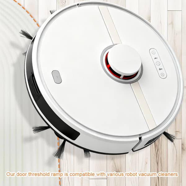 Tröskelramp för robotdammsugare 1 set White