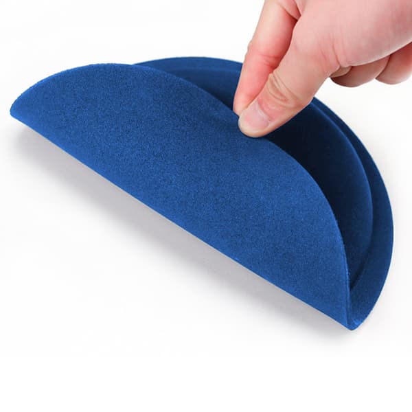 Ergonomisk rund musematte med håndleddsstøtte Blue