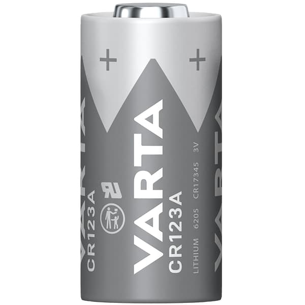 CR123A 3V litiumbatteri 2-pakning