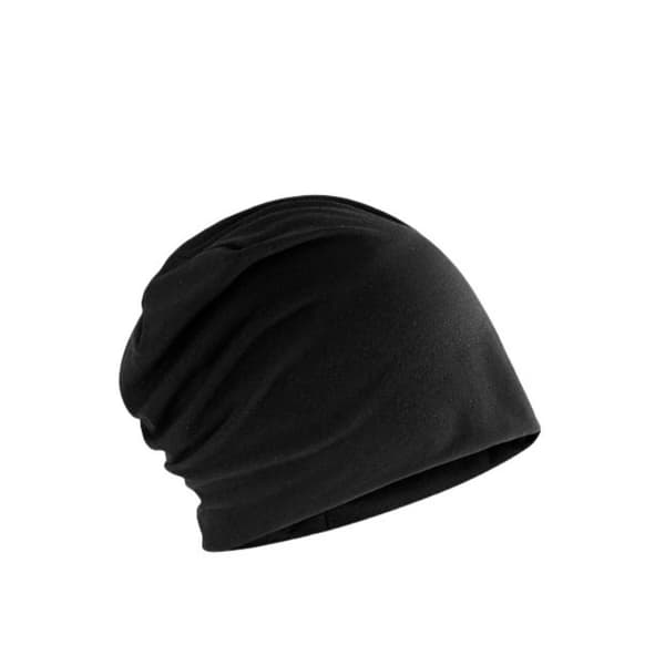 Tynd Slouchy Beanie Hat til forår/sommer Black