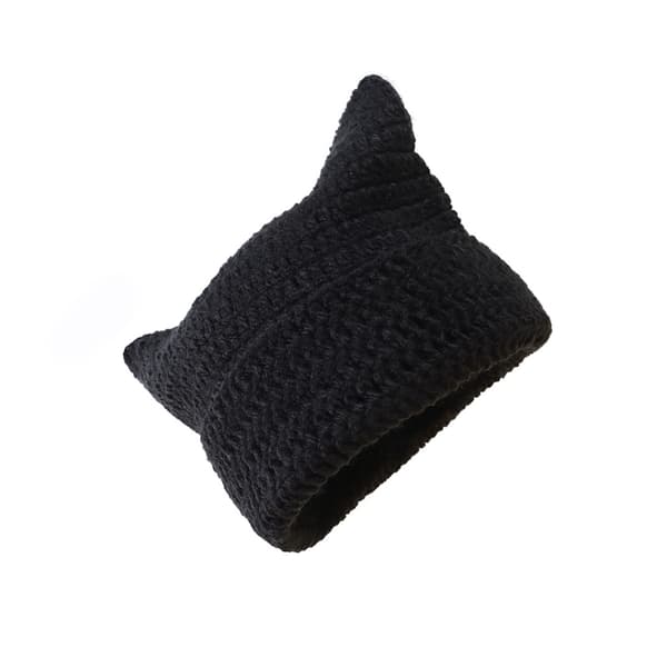 Lekfull Devil Stickad Mössa Black