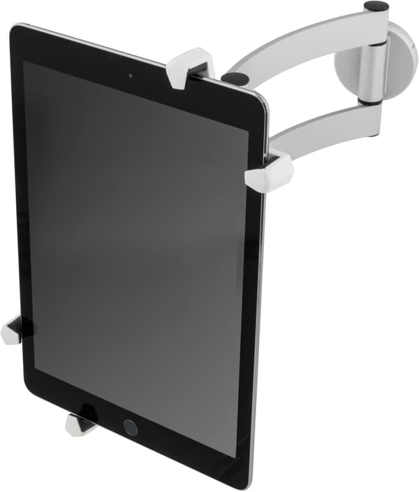 Wall bracket for tablet, rotatable 360, 3 joints, gray V2