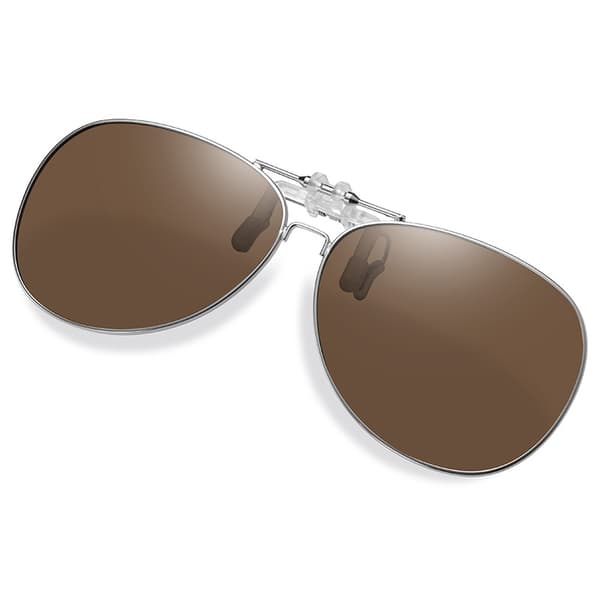 Clip-on Solglasögon - Polariserade Körglasögon Brown