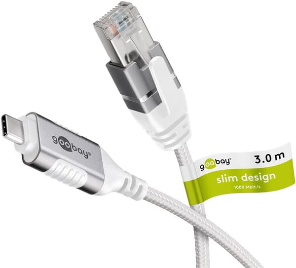 Ethernet-kabel USB-C™ 3.1 til RJ45, slank, 3 m