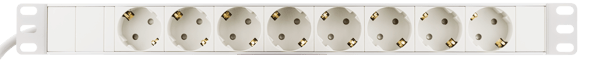 Power strip 8xCEE 7/3 1xCEE 7/7 increased touch protection