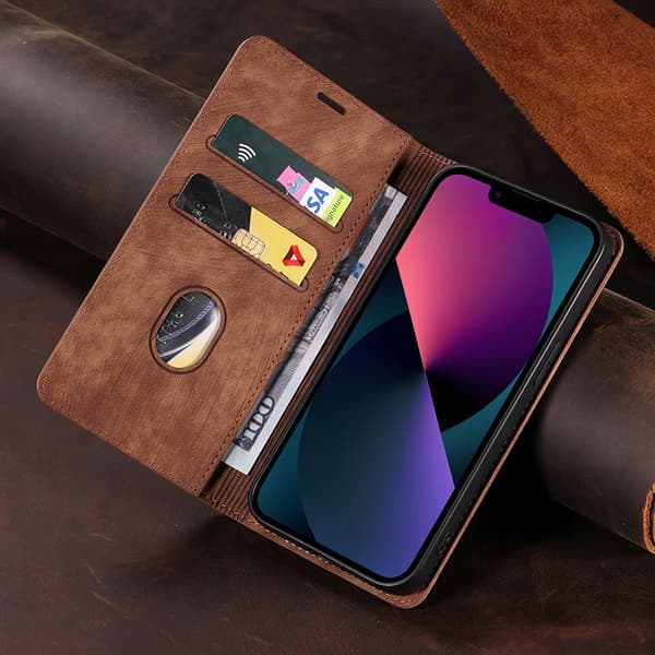 Magnetisk lærveske til Google Pixel 8 Pro Brown