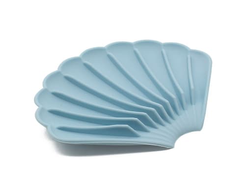 Silikonesæbeskål med dræning Blue