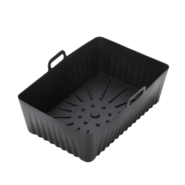 2-pak luftfriturebeholder med ovnluffer Silikone Black
