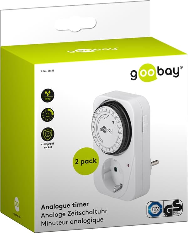 Sett med 2, analog timer