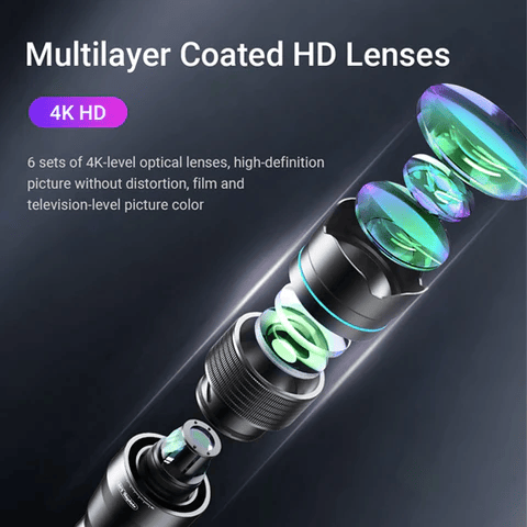 Utendørs 60X HD teleobjektivsett Black