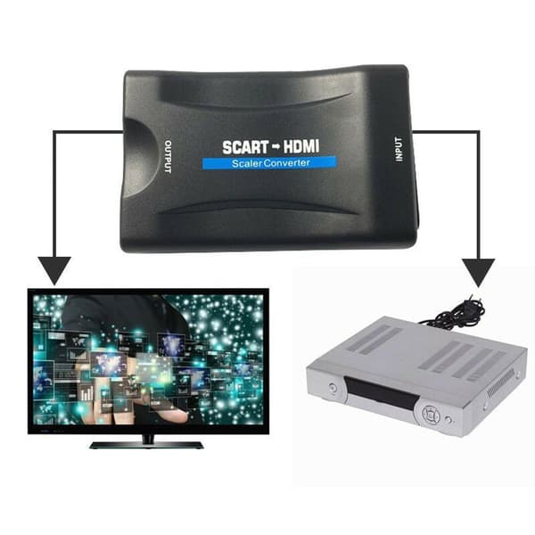 SCART til HDMI-omformer 1080p
