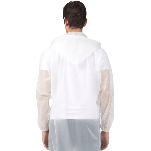 Sadetakki hupulla Transparent L