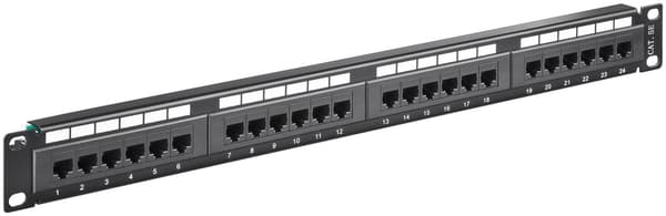 CAT 5e 19 tuuman (48,3 cm) Patch Panel, 24 porttia