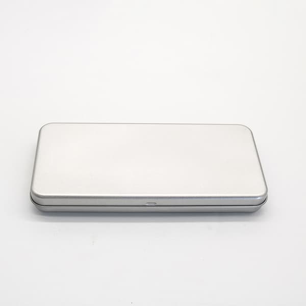 Silver Rektangulär Plåtlåda Model 2
