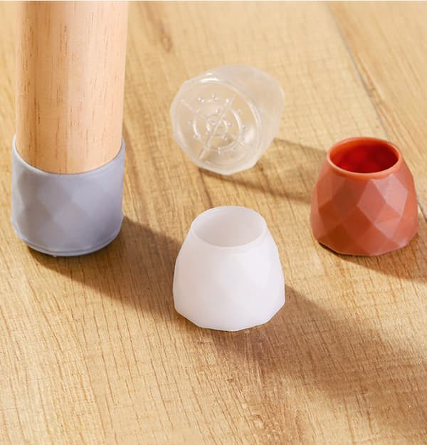 Möbelfötter i Silikon, 4-pack White