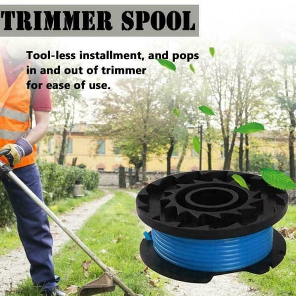 4-pack trimmerspole med trimmertråd för RYOBI trådtrimmer