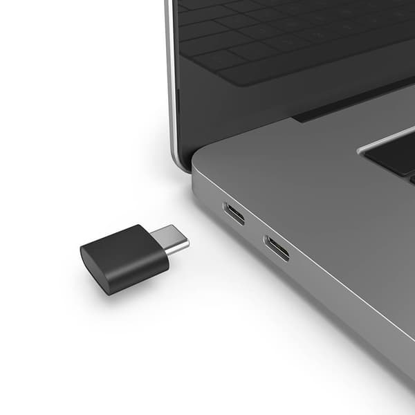 Mouse Wireless Dual Mode USB-C/USB-A 6-button Black