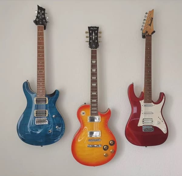 Universal guitar bøjle Sort 2-pack