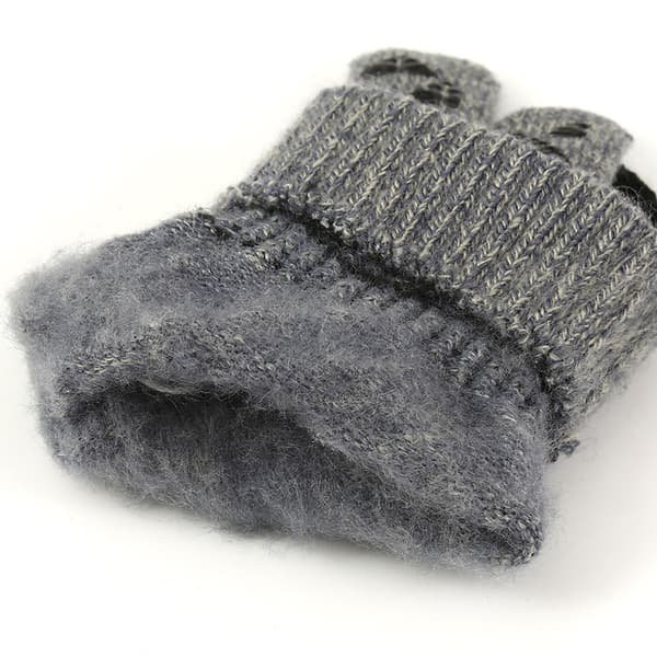 Warm Touch -hanskat, talvikäsineet, harmaa/musta