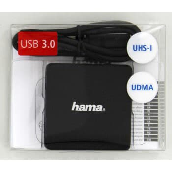 Kortläsare USB 3.0 Multi SD/microSD/CF Svart