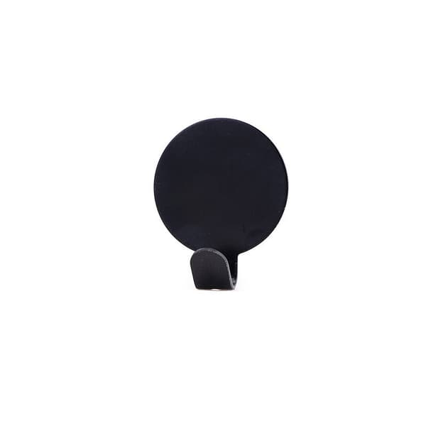 Itseliimautuvat pyöreät seinäkoukut, 5 kpl Black