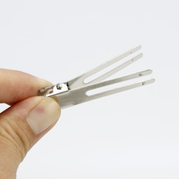 20 stk Hårspenner - Doble Metall Stylingklemmer Silver