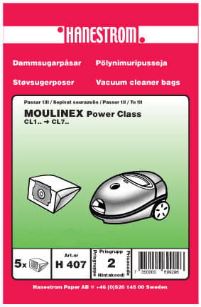 Dammsugarpåsar MOULINEX POWER CLASS