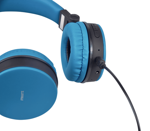 BT200 Foldable on-ear BT headset, 3.5 mm, blue