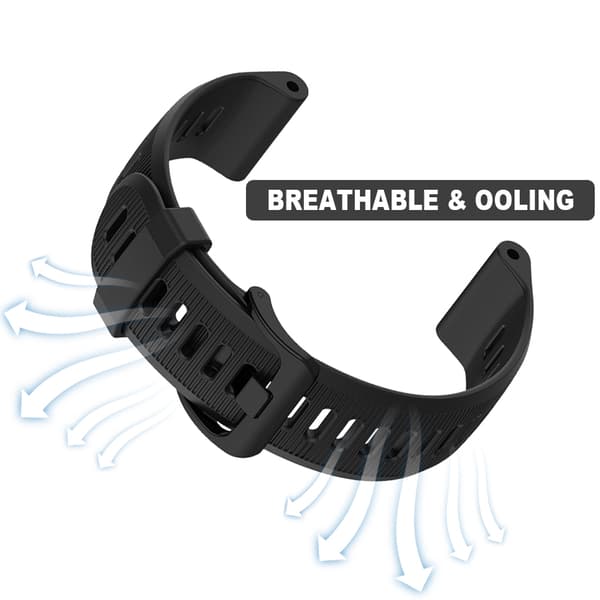 Urrem silikone Black Garmin Forerunner 945/935, Garmin Fenix 5