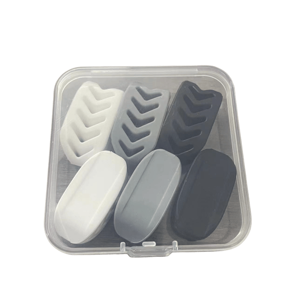 Käktränare Träningsträning silikon 12-pack Black+White+Grey