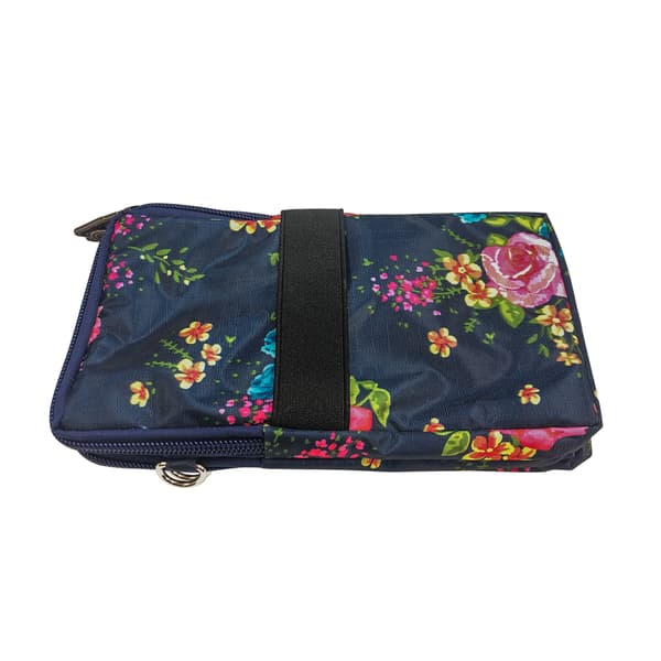 Multifunksjonell veske til mobil og tilbehør med justerbar stropp Rose flower Pattern