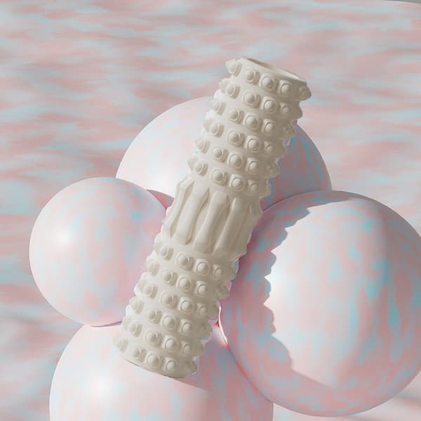 Joogarulla-vaahtomuovipylväs Beige