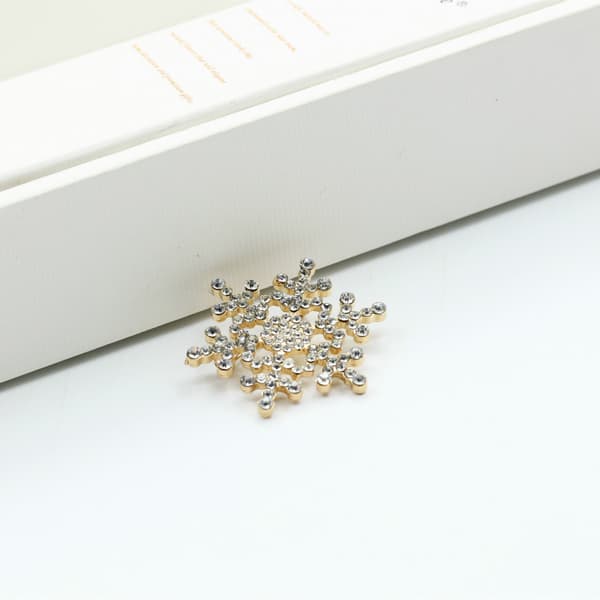 Julebrosje Snowflake Gold