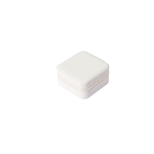Mini smyckeskrin - Elegant PU-läder White