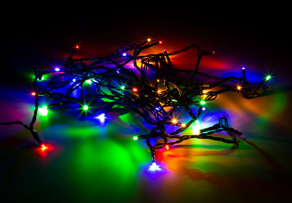WiFi light chain, 5m, 40 led, adapter, IP44, RGB